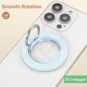 Support de téléphone portable magnétique puissant, flexible et réglable, avec anneau de maintien, personnalisable avec logo, couleur peinte, vente en gros - Product Image 6