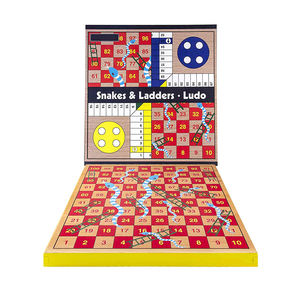 Juego de Mesa Educativo de Madera <span class=keywords><strong>Ludo</strong></span> y Serpientes y Escaleras, Venta al por Mayor de Fábrica, para Niños y Adultos - Product Image 6