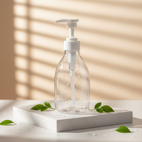 Offre Spéciale Bouteille en plastique PET transparent de haute qualité de 500ml avec pompe, emballage pour shampooing, lotion, crème solaire.