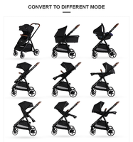 Europe Best-Seller De Luxe Bébé Poussette De Luxe 3 Dans 1 Poussette