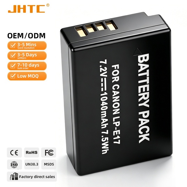 LP-E17 Rechargeable 7.2V 1040mAh Lithium Battery Pack for Digital Camera-in Stock