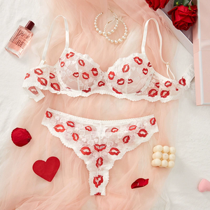 2025 Trend Besticktes Liebes herz Push-Up Dessous Set mit hohlem Design - Premium Damen sexy Unterwäsche - Product Image 4