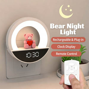 Lámpara de Noche LED de Alta Gama con Control Remoto, Luz Ambiental para Mesita de Noche con Enchufe e Interruptor - Product Image 5