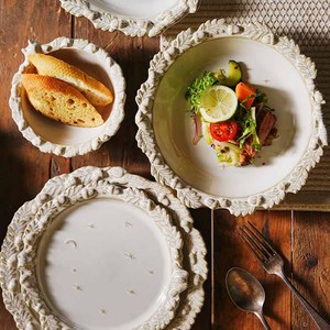 Assiette de <span class=keywords><strong>cuisine</strong></span> occidentale <span class=keywords><strong>française</strong></span> salade de pâtes <span class=keywords><strong>plat</strong></span> de dessert de fruits assiette à salade en céramique petit déjeuner assiette à steak <span class=keywords><strong>plat</strong></span> de restaurant - Product Image 6