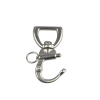 Manille pivotante en acier inoxydable 304/316 pour applications marines, de voile, de yacht et de gréement