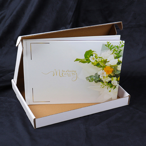 Hardcover Black Condolence <strong>Memory</strong> Table <strong>Card</strong> in Loving <strong>Memory</strong> <strong>Funeral</strong> Guest Book Sets for Custom Printing - Product Image 6