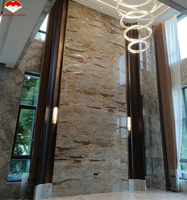 Dalle de quartzite Nacarado brésilien Veinage d'or Quartzite Beige naturel pour plancher de douche de panneau mural de comptoir intérieur