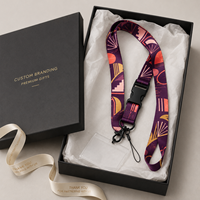 CH Wholesale Sublimation Printing Polyester Lanyards With Logo Custom Certification Keychain OEM ODM ECO Promotion Event Gifts