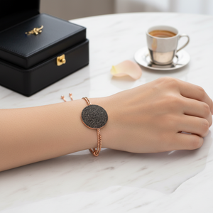 Bracelet de tennis en pierre de zircon noir en gros bijoux en argent sterling 925 turc - Product Image 3