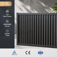 Panneaux de clôture en aluminium pour la protection de la vie privée, résistants à la rouille et à la corrosion, clôture décorative en métal pour jardin et cour, pour projets résidentiels