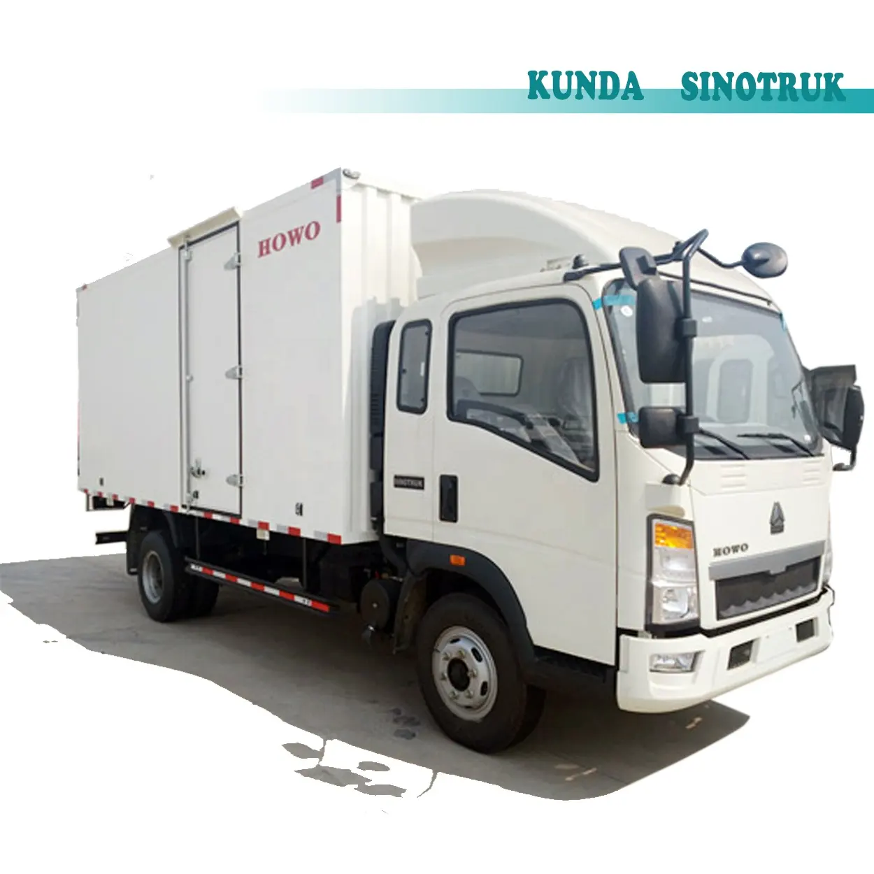 Camión de carga de 3,5 toneladas, Mini camión de carga, caja pequeña, 3/4/5/10 toneladas, camionetas de carga de 26 pies, Sinotruk