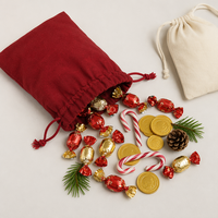 Bolsa de Joyería de Lona, Bolsa Pequeña de Terciopelo con Cierre de Cordón para Envolver Regalos, Recuerdos de Fiestas