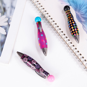 Stylo à bille rotatif court en forme de boule de bowling, mini stylo en plastique à encre bleue, papeterie éducative pour étudiants, cadeau promotionnel - Product Image 4