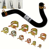 Collier de serrage à tension constante en acier 65Mn noir et jaune pour conduite de carburant, tuyau d'aspiration et tuyau d'air basse pression