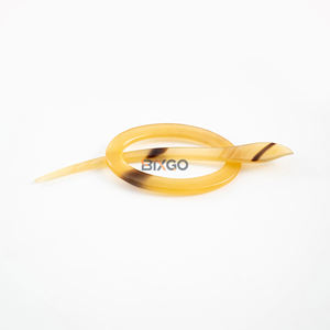 Broche de Lujo Hecho a Mano con Cuerno de Buey Natural, Impermeable, Ecológico, Unisex, de Forma Ovalada, Accesorio de Estilo, Anillo para Bufanda - Product Image 1