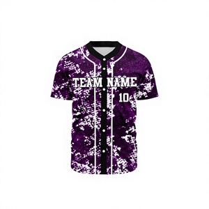 Camiseta de Béisbol Sublimada de Primera Calidad, Personalizada con Nombre de Equipo, Ligera, Tejido Suave, Ajuste Transpirable y Cómodo - Product Image 1