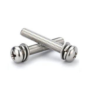 Tuming tùy chỉnh Pan đầu đồng bằng kẽm mạ vít SS316 SS304 thép ván vít 33mm rãnh Torx kết hợp vít - Product Image 2