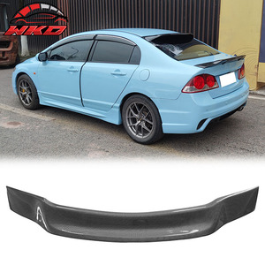 Convient pour Honda Civic Sedan 4 portes 2006-2011, style R, spoiler de coffre en fibre de carbone - Product Image 1