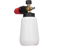 1/4 connecteur rapide, adapté au pistolet de nettoyage haute pression, pistolet à mousse 1 litre pistolet à bulles de neige distributeur de savon