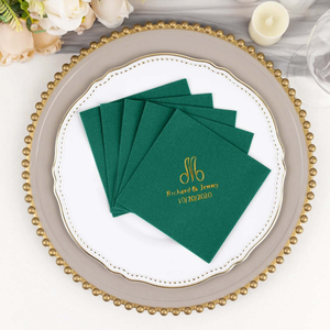 Serviettes de table en papier Airlaid avec pochette pour couverts imprimée, style Airland, carrées, 4 plis - Product Image 4