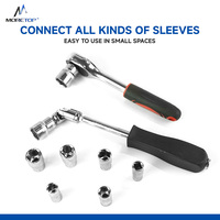 Moretop-Kit d'outils de réparation automobile en acier inoxydable de 46 pièces, clé à cliquet pour bricolage mécanique automobile, usage domestique, OEM