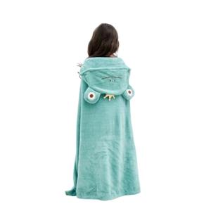 A-Class Coral Fleece Infant Peignoir Serviette <span class=keywords><strong>de</strong></span> <span class=keywords><strong>bain</strong></span> à capuche portable pour enfants Motif carré Vente en gros Cartoon Baby Swimming <span class=keywords><strong>Cape</strong></span> - Product Image 4