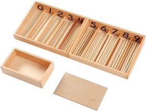 Montessori Math Đồ chơi chất liệu cho trẻ mới biết đi trẻ em 3 tuổi, Montessori trục chính hộp với cọc - Product Image 2