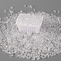 Mini-cubes de glace transparents, glace pilée, pierres de glace, particules de glace, accessoires pour maison de poupée, décoration photo DIY, simulation