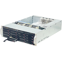 Super Micro 3U 16 Bay HDD Hot Swap able Rack Server gehäuse SATA 3.0 Backplane Mit Platinum 800W Redundant 1 1 Netzteil und Schiene