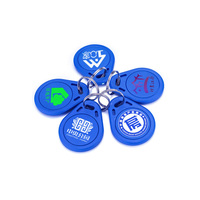 Tag Mini Tahan Air ABS Chip T5577 125khz RFID Tahan Cuaca Fob Keyfob untuk Kontrol Akses