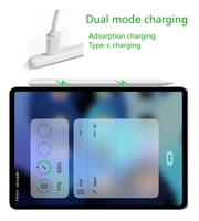 Stylet capacitif actif avec détection d'angle d'inclinaison, attraction magnétique, pointe remplaçable, rejet de la paume, batterie 8 heures pour iPad Pro 11