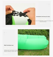 Canapé gonflable portable pour une personne, chaise longue en polyester, résistant à l'eau, pliable, pour l'extérieur, la plage, le parc