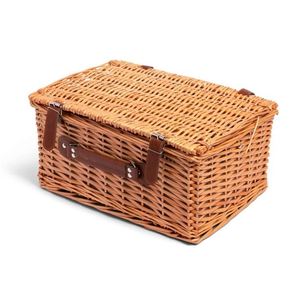 Cestino da Picnic selezionato con coperchio intrecciato in cotone intrecciato sacchetto di plastica pieghevole cesti economici per adolescenti in alluminio Rack Wickerwork - Product Image 2