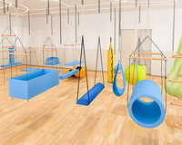 Moetry Ensemble de balançoires sensorielles suspendues tendance pour enfants, équipement de balancement pour salles sensorielles, hôpitaux, centres de thérapie et gymnases pour enfants