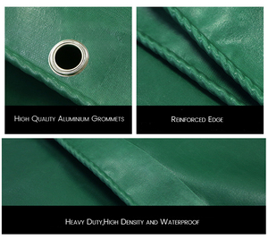 Bâche PVC Haute Résistance Verte, Toile HDPE Coupe-Vent, Tissu Anti-UV, Bâche PVC pour Couverture <span class=keywords><strong>de</strong></span> Châssis, Construction, Voiture, Extérieur - Product Image 4