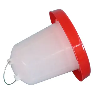 Alimentador de plástico para aves de corral, bebedero de alimentación para aves de corral