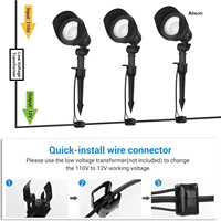 Alison Outdoor LED-Strahler aus Aluminium, IP67 Wasserdicht, Landschaftsbeleuchtung für Innenhöfe, Bäume, Wege, Rasenflächen, Flaggen & Häuser