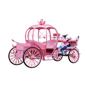 Paardenkoets/Elektrische pompoenkoets Huwelijkskoets 4-wiel Speciaal transport Paardenkar Hot Sale - Product Image 4