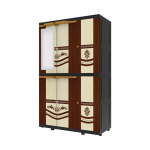 El armario portátil Mega MSC cuenta con un elegante espejo, almacenamiento multifuncional y un diseño duradero, perfecto para un guardarropa organizado y con estilo. - Product Image 3