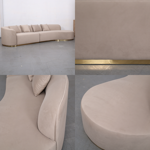 Trắng hiện đại đi VĂNG PHÒNG KHÁCH 3 chỗ ngồi thư giãn ghế sofa đồ nội thất modernos boucle phòng khách sang trọng Modular cong sofa cho nhà - Product Image 4