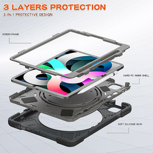 Funda de silicona y plástico duro de color hecha a medida para <span class=keywords><strong>iPad</strong></span> <span class=keywords><strong>Air</strong></span> 4 10,9 <span class=keywords><strong>iPad</strong></span> Pro 11 2020 2021 <span class=keywords><strong>carcasa</strong></span> universal - Product Image 4