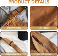 Sac messager en toile, grand sac hobo, sac bandoulière, sac fourre-tout avec poche pour femmes et hommes, logo personnalisé, fermeture éclair