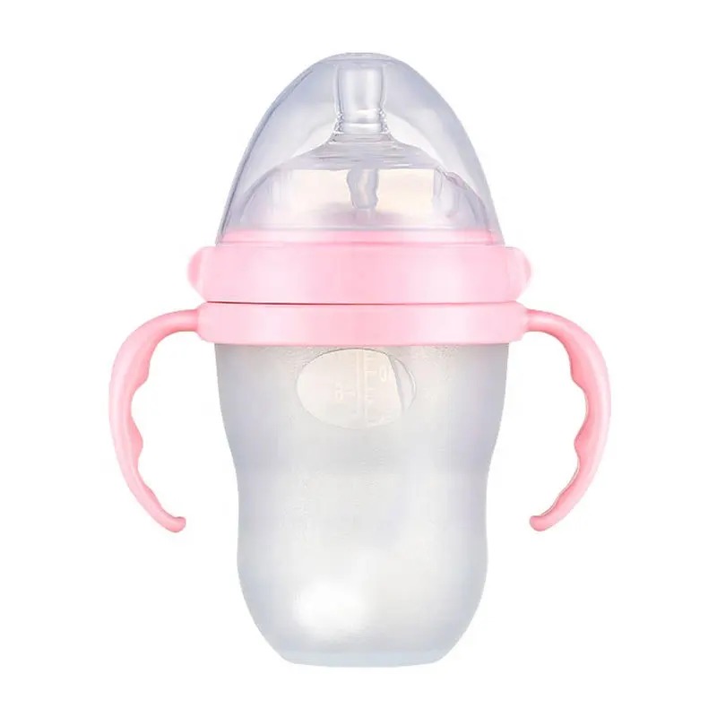 Custom Portable Baby Products Of All Baby Feeding Bottle Types Silicon Baby Bottle Newborn Gift Set