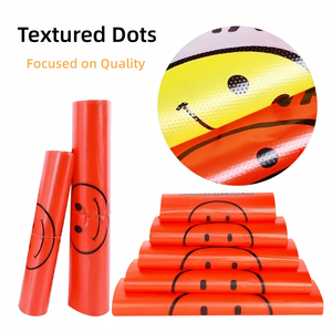 ถุงช้อปปิ้ง PE สีสันสดใส ราคาถูก พิมพ์ลายกราเวียร์ ใส่โลโก้เองได้ ถุงใส่ของแบบเสื้อยืด สำหรับร้านขายของชำ - Product Image 5
