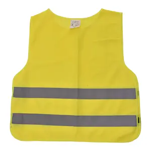 Praticabilità protezione completa personalizzata gilet di sicurezza per bambini fluorescente Hi (con 2 strisce riflettenti per bambini