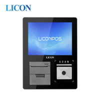Verificador de Precios de Productos LICON de 8.1 Pulgadas con Windows USB 4:3, Nuevo Escáner de Códigos de Barras 1D/2D con Impresora de 58 mm