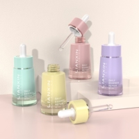 Flacon en verre ambré 30 ml Flacons compte-gouttes en verre vides pour huile essentielle et sérum Étiquette privée personnalisée Flacon de soin de la peau