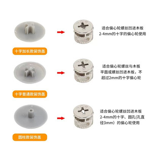 Three In One Connector Iron 15mm Eccentric Wheel <b>Lock</b> For Furniture Cabinets <b>Wardrobes</b> Fasteners - Product Image 2