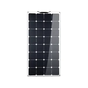 عالية الكفاءة 100w 150w 300w 12v 24v 36v 48v مرنة لوحة طاقة شمسية سنباور الخلايا الشمسية