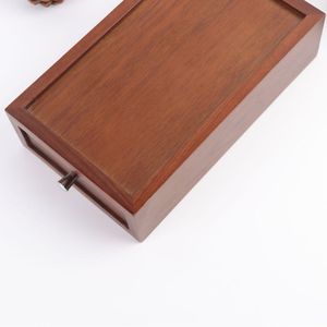 Wooden Jewelry Storage Box Matte Imitation Mahogany <b>1</b>-3L Custom Made For Commemorative Medals Coins - Product Image 5